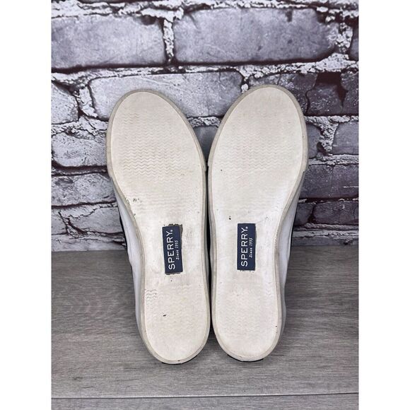 Sperry Seaside Perforated Black Suede Leather Slip On Shoes Sneakers 8M US/39EU - Picture 11 of 16